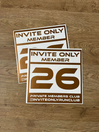 X2 Invite Only Door Decals