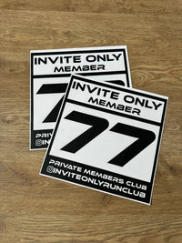 X2 Invite Only Door Decals